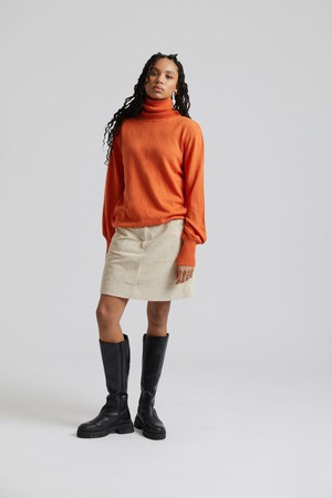 MAXINE - Organic Cotton Jumper Burnt Orange from KOMODO