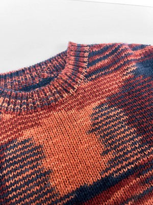 TEMURA Handknit Wool Jumper - Terracotta from KOMODO