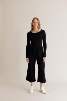 DIANA Lounge Pant - GOTS Organic Cotton Black via KOMODO