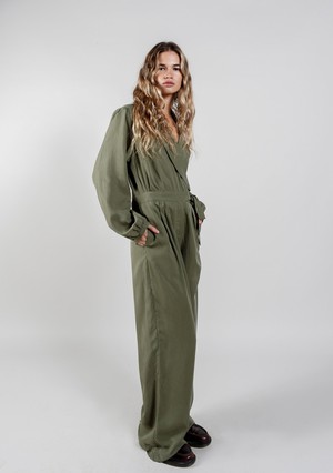 KANGRA Tencel Jumpsuit - Green from KOMODO