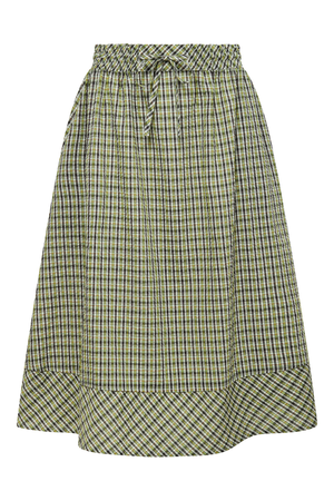 ALICIA Midi Skirt - Organic Cotton Summer Check from KOMODO