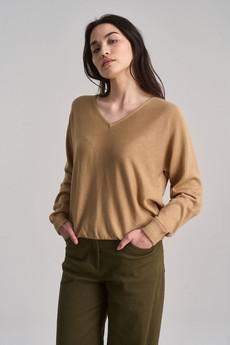 CLOVER - Cotton Tencel Jumper - Camel via KOMODO