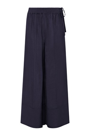 MARIE - Rayon Navy Trousers from KOMODO