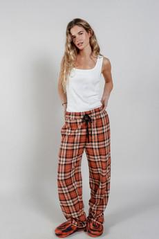 JIM JAM Womens Organic Cotton Pyjama Bottoms - Clay via KOMODO