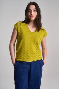 POLLY Organic Cotton Vest - Sap Green via KOMODO