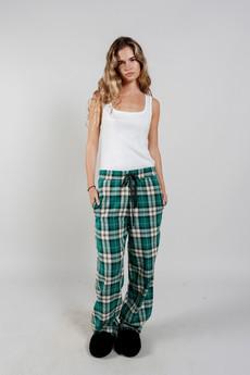 JIM JAM Womens Organic Cotton Pyjama Bottoms - Green via KOMODO