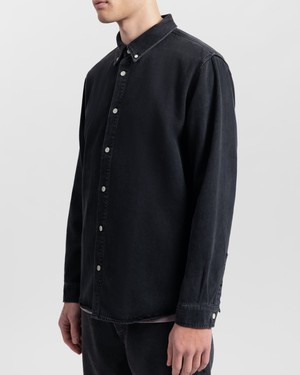 Sawyer Black Denim Shirt from Kuyichi