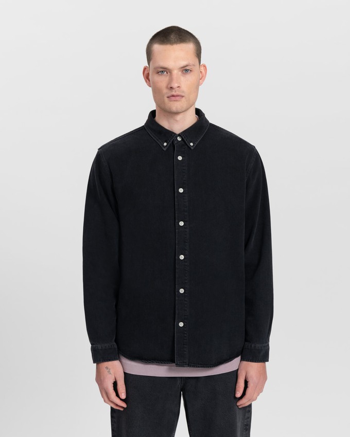 Sawyer Black Denim Shirt from Kuyichi