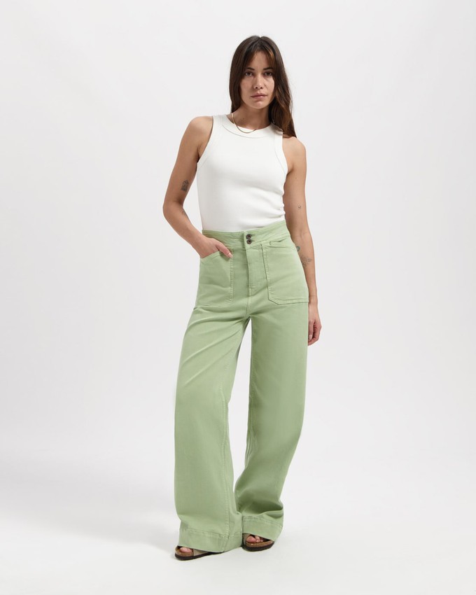 Farrah Worker Sage Green from Kuyichi