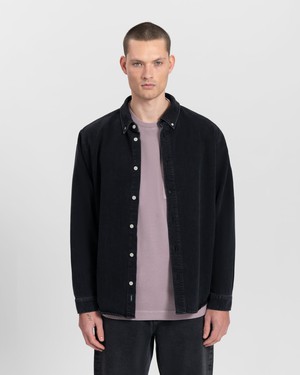 Sawyer Black Denim Shirt from Kuyichi