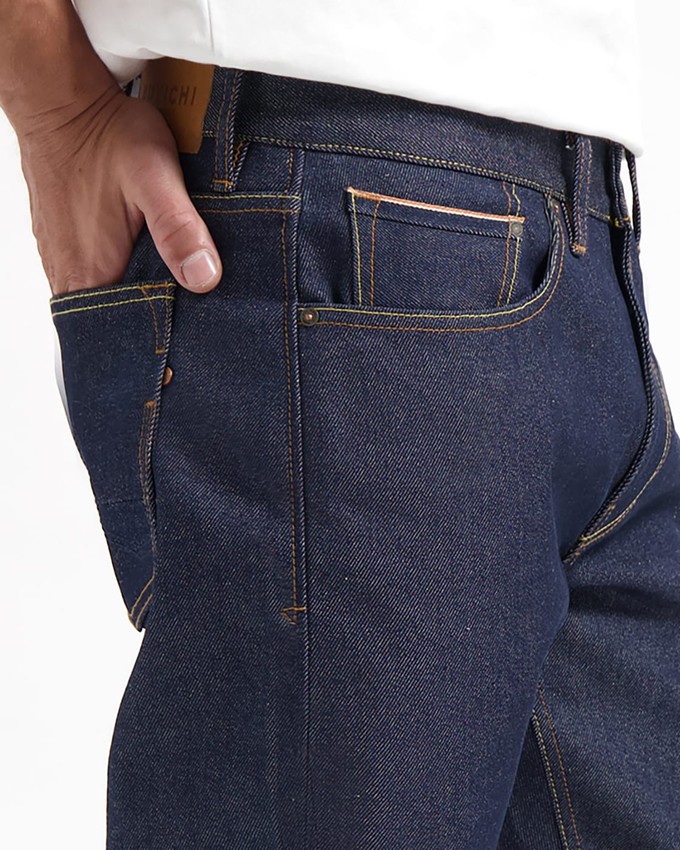 Scott Regular Orange Selvedge Recycled Dry from Kuyichi