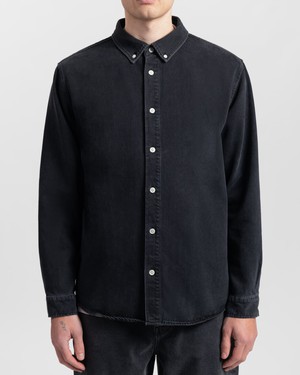 Sawyer Black Denim Shirt from Kuyichi