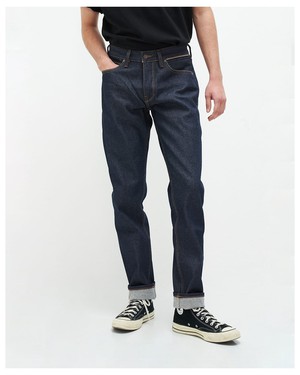 Jim Regular Slim Orange Selvedge from Kuyichi