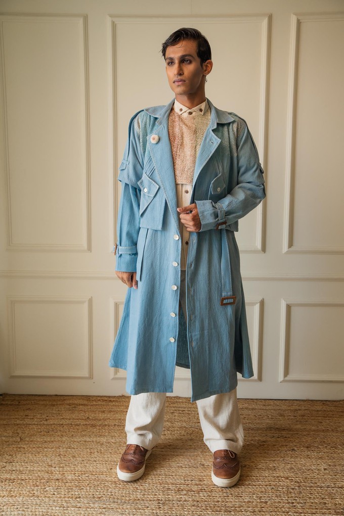 Materiality Unisex Deconstructed Trench from Lafaani