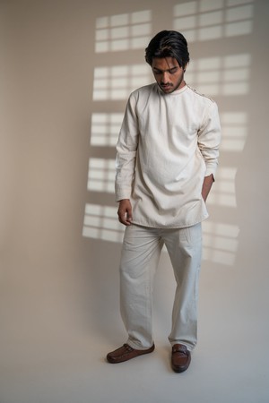 Dawning Shoulder Placket Shirt from Lafaani