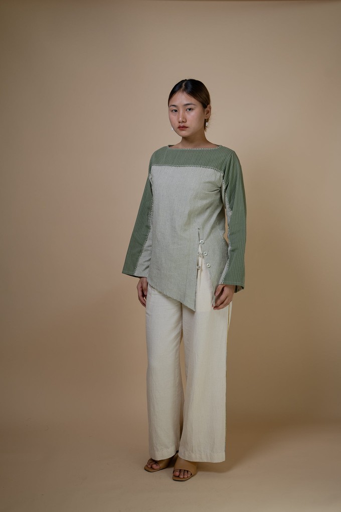 Meadows Asymmetric Blouse from Lafaani