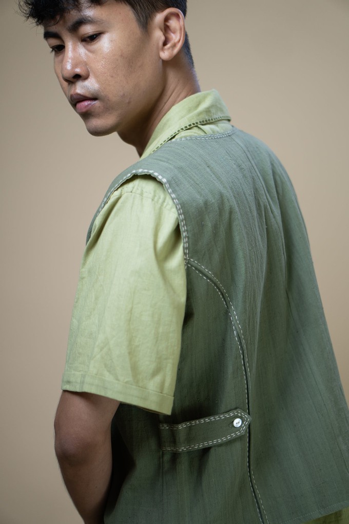 Meadows Unisex Olive Vest from Lafaani