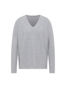 V-neck sweater (GOTS) via LANIUS