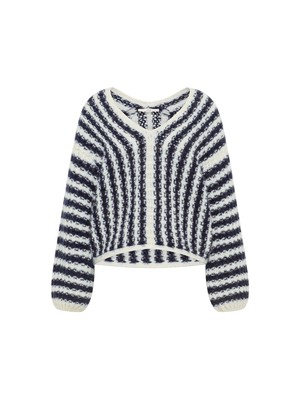 Striped sweater V-neck from LANIUS