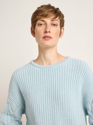 Cable-knit sweater (GOTS) from LANIUS