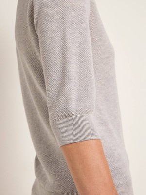 Structured half-zip jumper (GOTS) from LANIUS