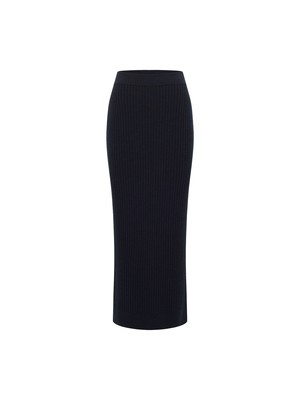 Ribbed knit skirt (GOTS) from LANIUS