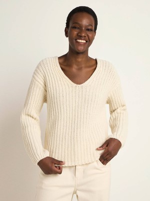 Sweater with v-neck (GOTS) from LANIUS