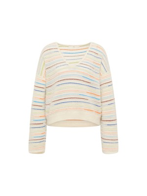 Striped V-neck sweater from LANIUS