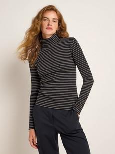 Striped turtleneck shirt (GOTS) via LANIUS