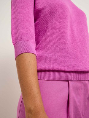 Structured half-sleeve sweater (GOTS) from LANIUS