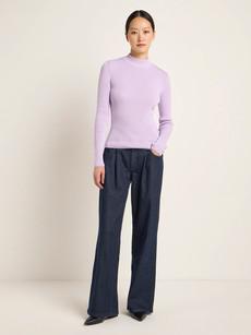 Stand-up collar sweater (GOTS) via LANIUS