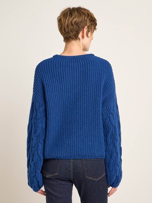 Cable-knit sweater (GOTS) from LANIUS