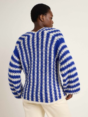 Striped sweater V-neck from LANIUS