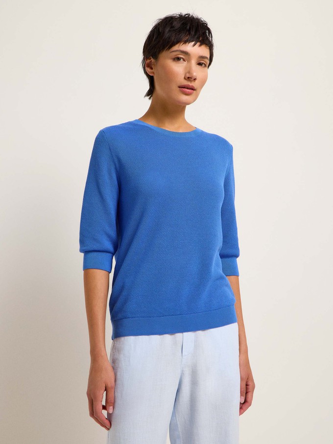 Structured half-sleeve sweater (GOTS) from LANIUS