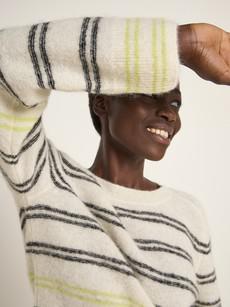 striped sweater made of alpaca wool via LANIUS