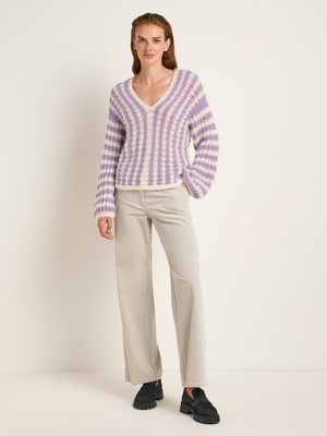 Striped sweater V-neck from LANIUS