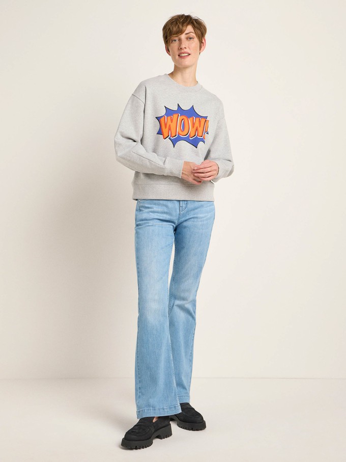 Statement sweatshirt "WOW" (GOTS) from LANIUS