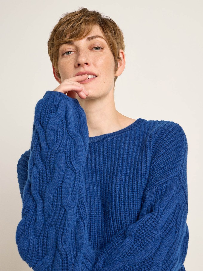 Cable-knit sweater (GOTS) from LANIUS