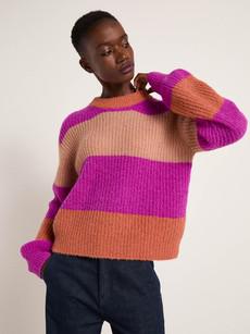 Block stripe sweater via LANIUS