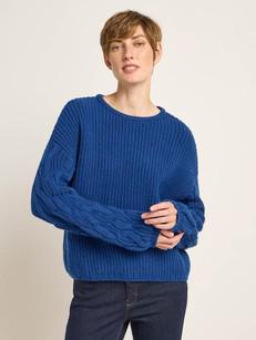 Cable-knit sweater (GOTS) via LANIUS