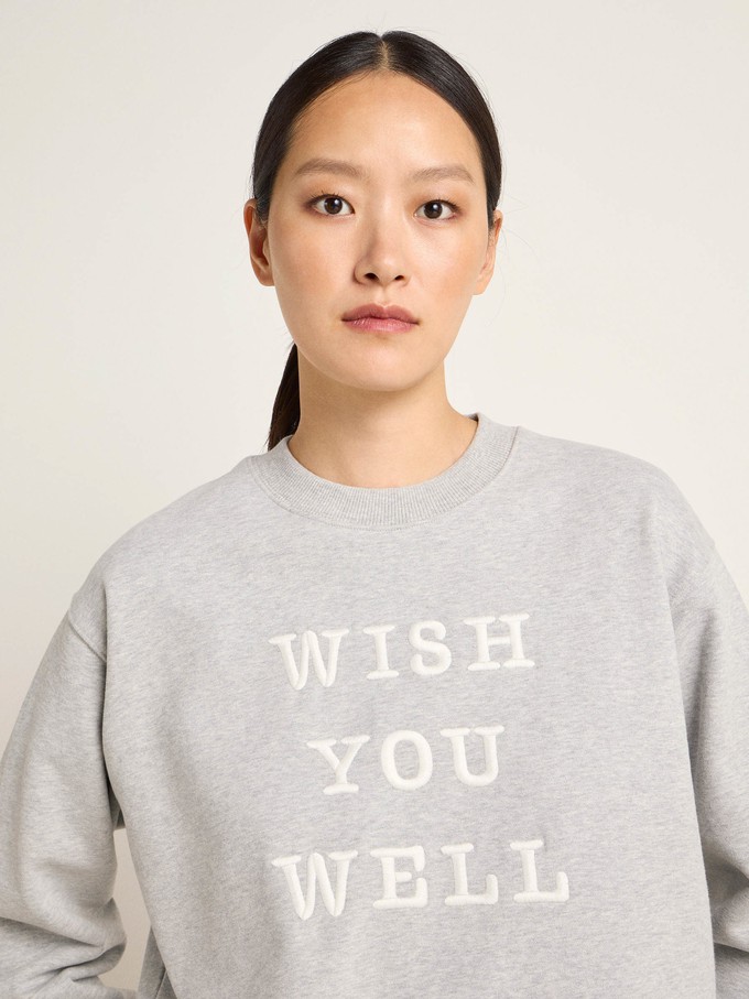 Statement sweatshirt "wish you well" (GOTS) from LANIUS