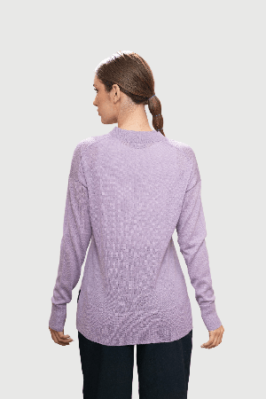 Lilac V Neck Jumper from Lavender Hill Clothing