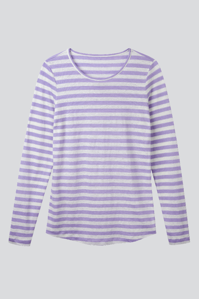 Long Sleeve Linen T-shirt from Lavender Hill Clothing