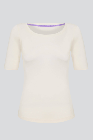 Half Sleeve Scoop Neck T-Shirt from Lavender Hill Clothing