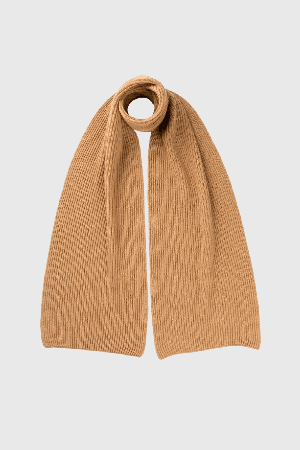 Ribbed Scottish Cashmere Scarf from Lavender Hill Clothing