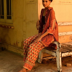 Once Upon a Sari Co-Ord Size 6-8: Print A from Loft & Daughter