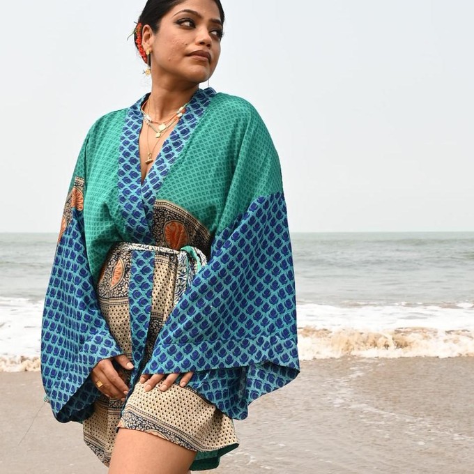 If Saris Could Talk Kimono- Narain Niwas from Loft & Daughter