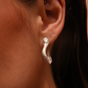 Serpent Hoops Silver from Loft & Daughter