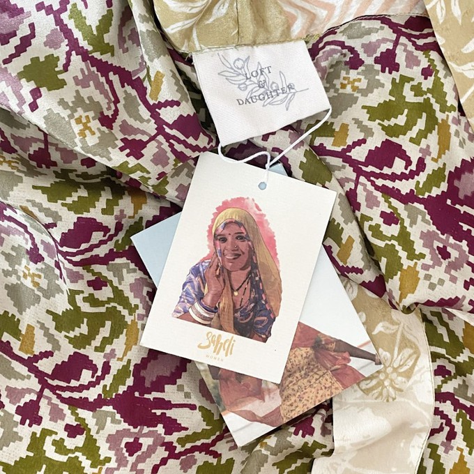 If Saris Could Talk Maxi Kimono- Paisley Pop from Loft & Daughter