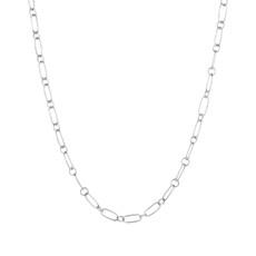 Hammered Link Chain Silver via Loft & Daughter